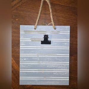 Rustic Blue Wall Hanging with Clip